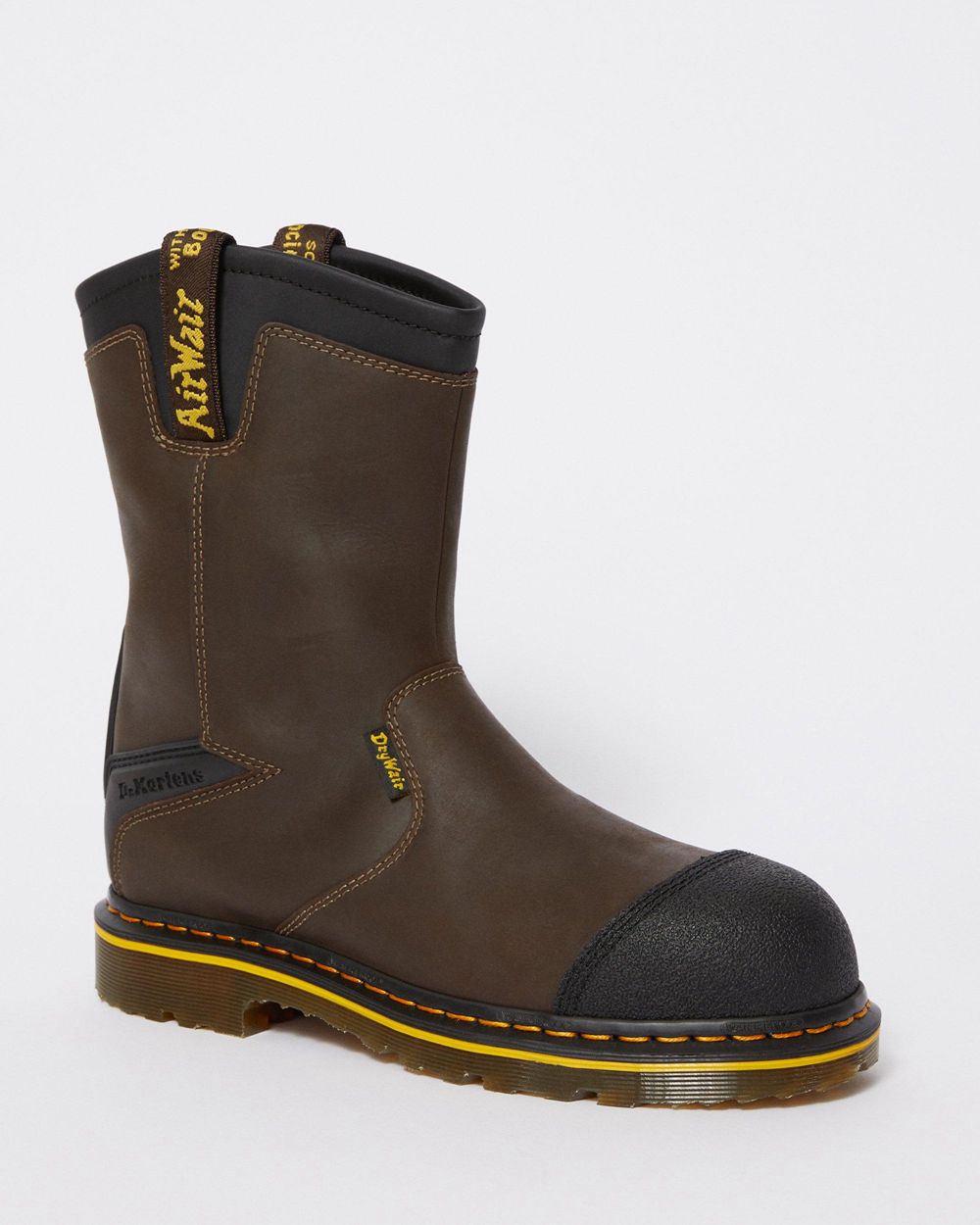 Dr Martens Firth Waterproof Kožené Steel Toe Pracovné Topánky Panske ( Tmavo Hnede ) SK 578-TCHFGX